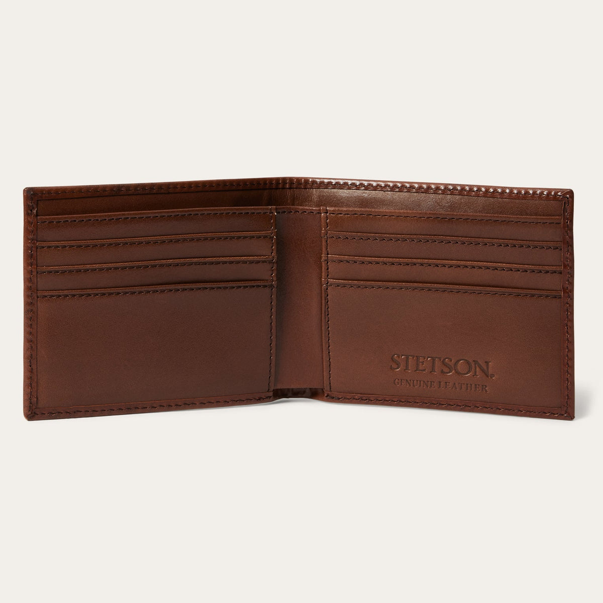 Tooled Bi-Fold Wallet Brown - Stetson