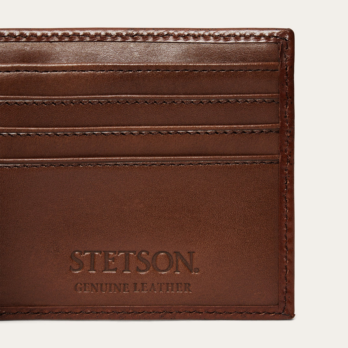 Tooled Bi-Fold Wallet Brown - Stetson