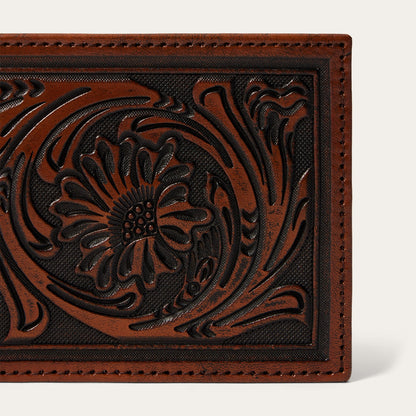 Tooled Bi-Fold Wallet Brown - Stetson