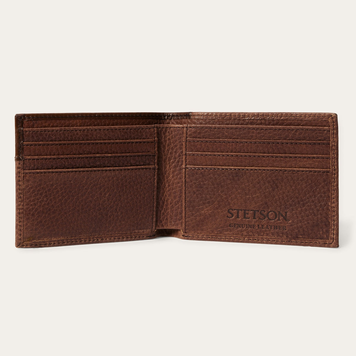 Steer Head Bi-Fold Wallet Brown - Stetson