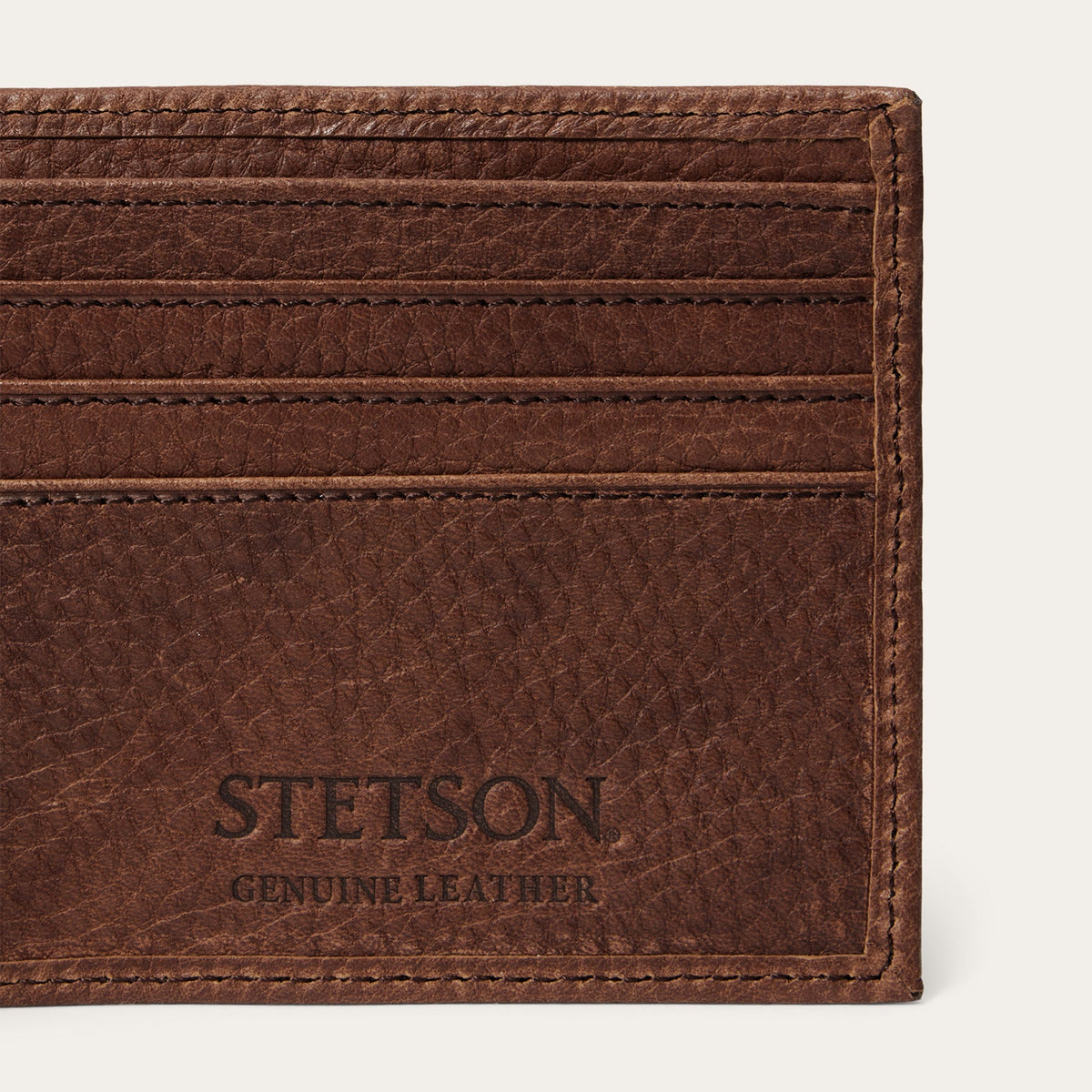 Steer Head Bi-Fold Wallet Brown - Stetson