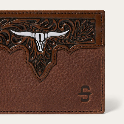 Steer Head Bi-Fold Wallet Brown - Stetson