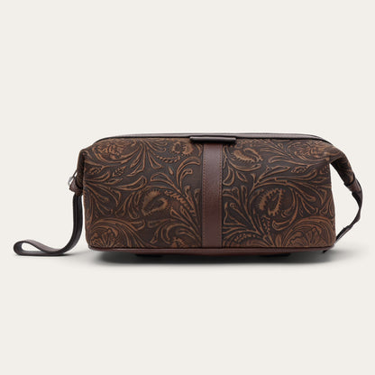 160th Anniversary Tooled Leather Dopp Kit Brown - Stetson
