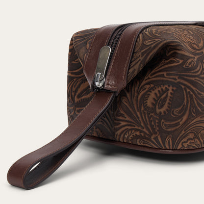 160th Anniversary Tooled Leather Dopp Kit Brown - Stetson