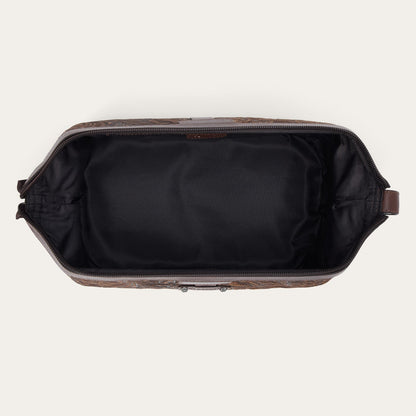 160th Anniversary Tooled Leather Dopp Kit Brown - Stetson