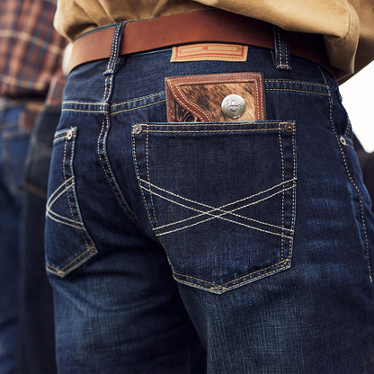Hair-On-Hide Concho Checkbook Vintage Brown - Stetson