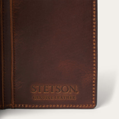 Hair-On-Hide Concho Checkbook Vintage Brown - Stetson