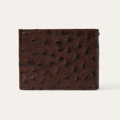 Ostrich Bi-Fold Wallet Mocha Brown - Stetson