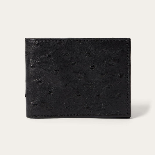 Ostrich Bi-Fold Wallet Black Classic - Stetson
