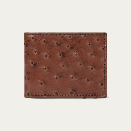Ostrich Bi-Fold Wallet Kango Cognac - Stetson