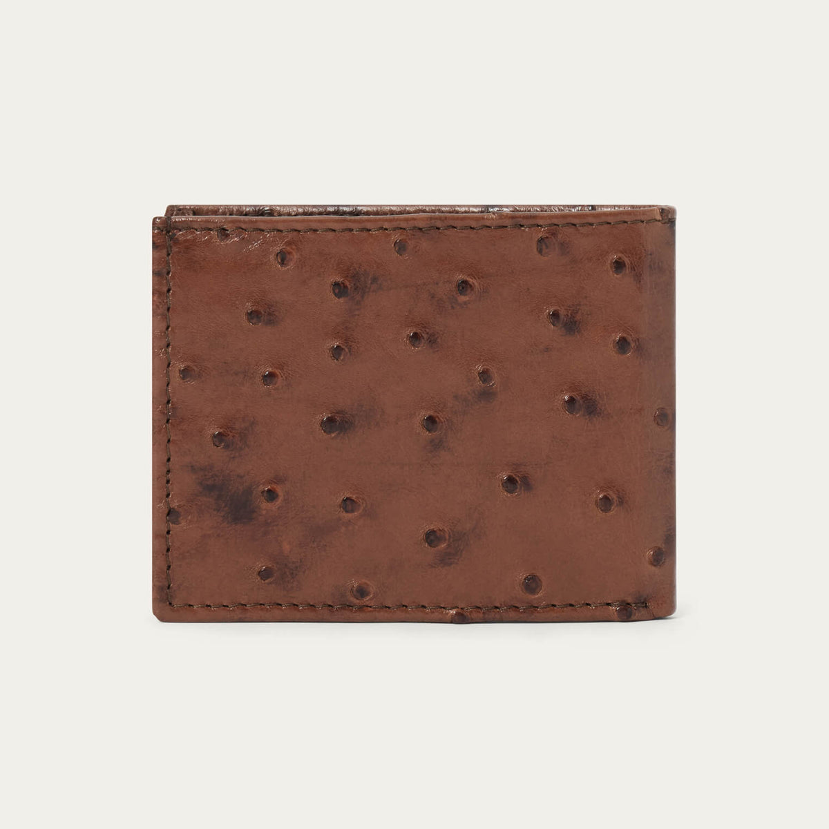 Ostrich Bi-Fold Wallet Kango Cognac - Stetson
