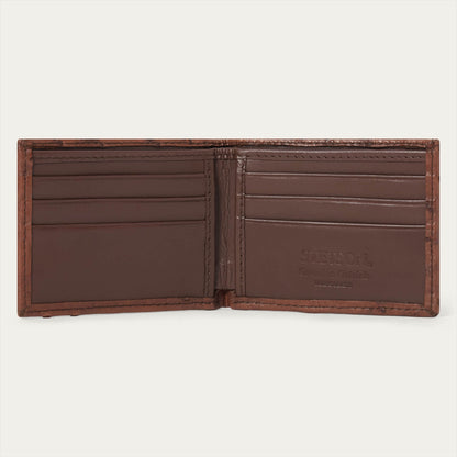 Ostrich Bi-Fold Wallet Kango Cognac - Stetson