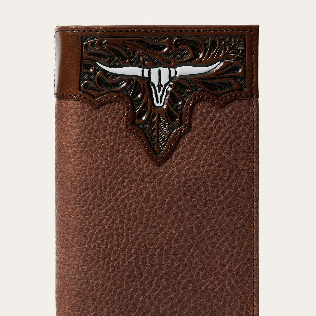 Steer Head Checkbook Brown - Stetson