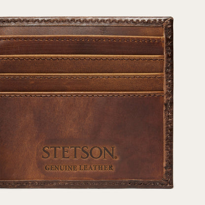 Hair-On-Hide Concho Bi-Fold Wallet Vintage Brown - Stetson