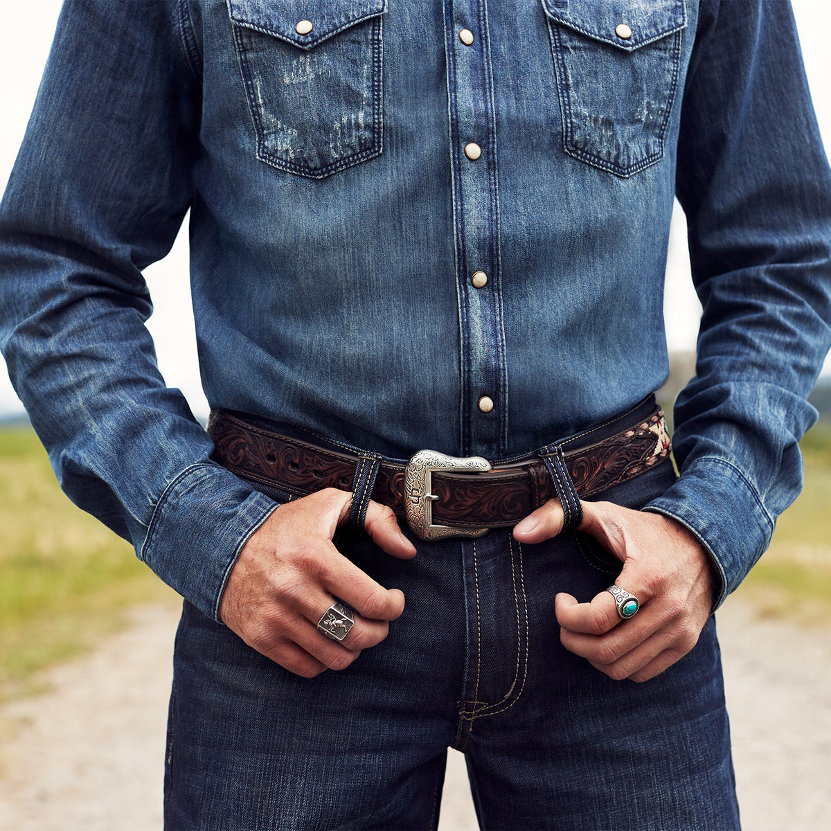 Cowboy Ring Silver - Stetson