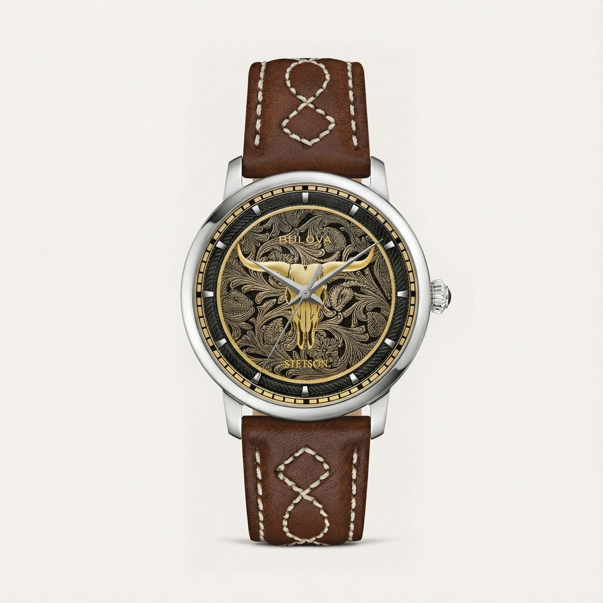 Bulova x Stetson Longhorn Watch Brown - Stetson