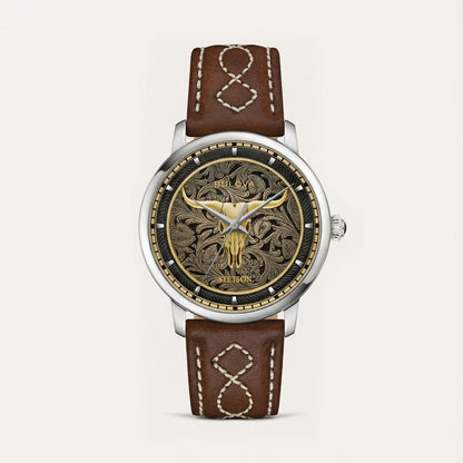 Bulova x Stetson Longhorn Watch Brown - Stetson