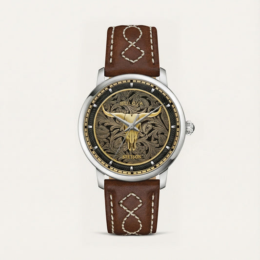 Bulova x Stetson Longhorn Watch Brown - Stetson