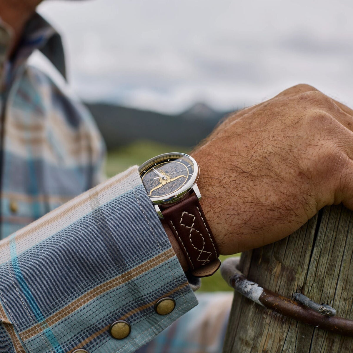 Bulova x Stetson Longhorn Watch Brown - Stetson