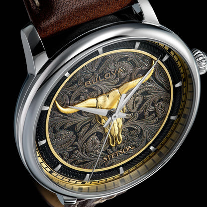 Bulova x Stetson Longhorn Watch Brown - Stetson