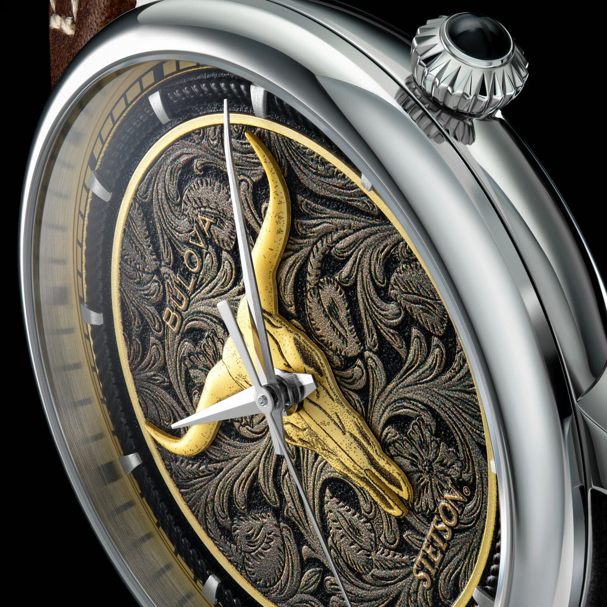 Bulova x Stetson Longhorn Watch Brown - Stetson