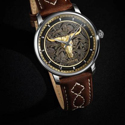 Bulova x Stetson Longhorn Watch Brown - Stetson
