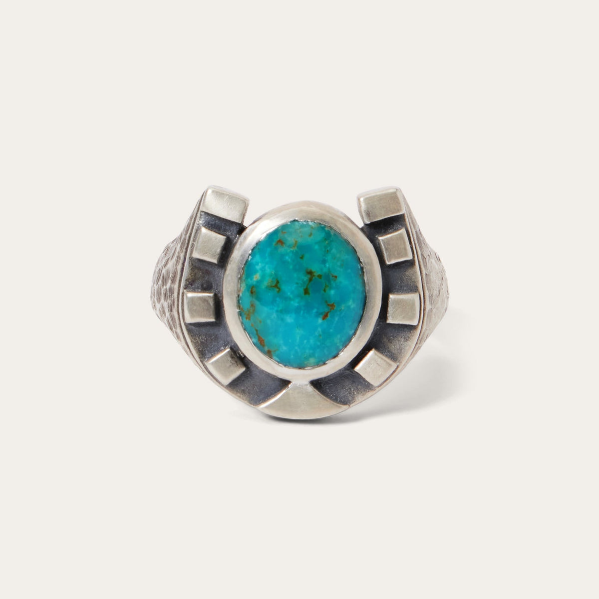Horseshoe Ring with Turquoise Select a size - Stetson