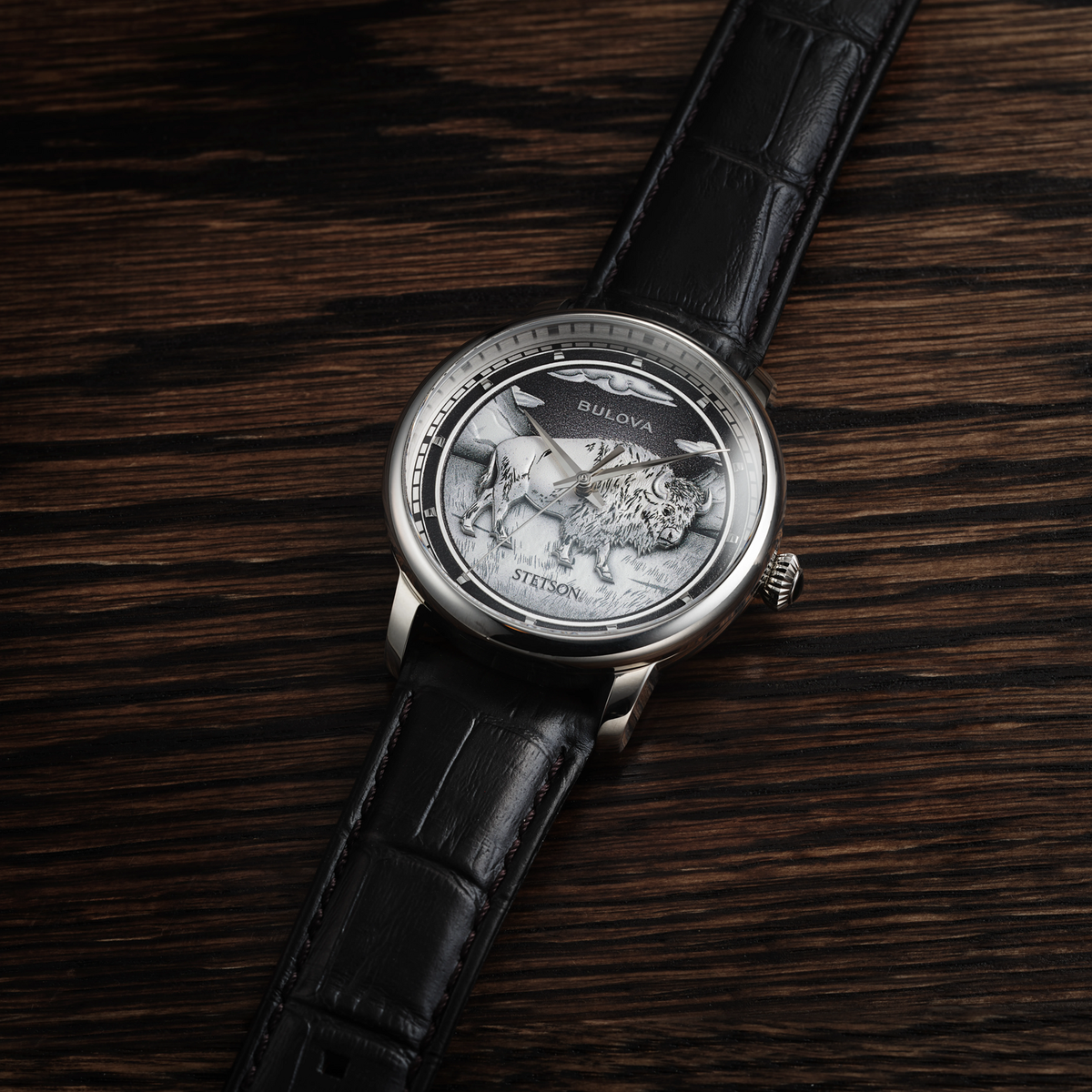 Bulova x Stetson Bison Watch Black - Stetson
