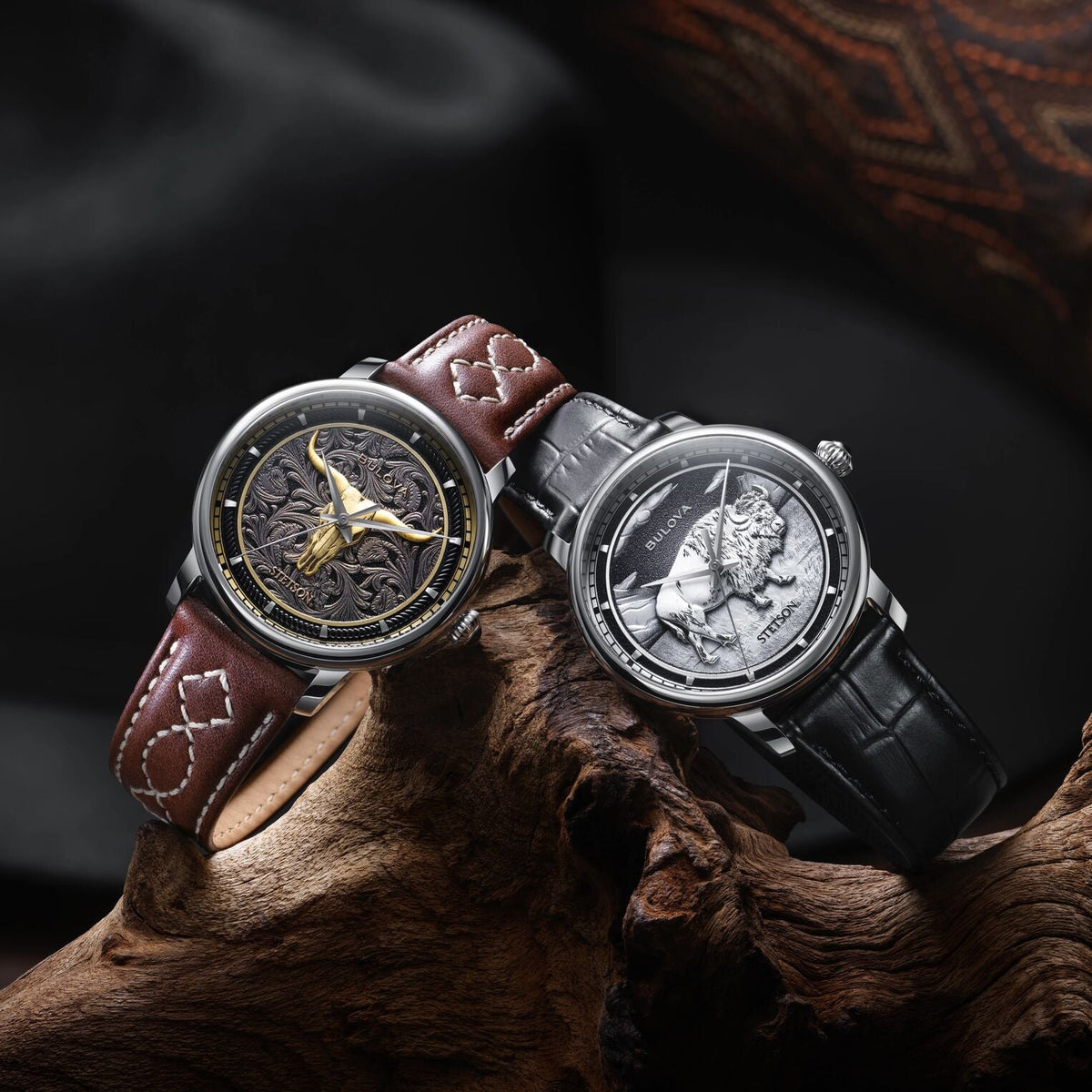 Bulova x Stetson Bison Watch Black - Stetson