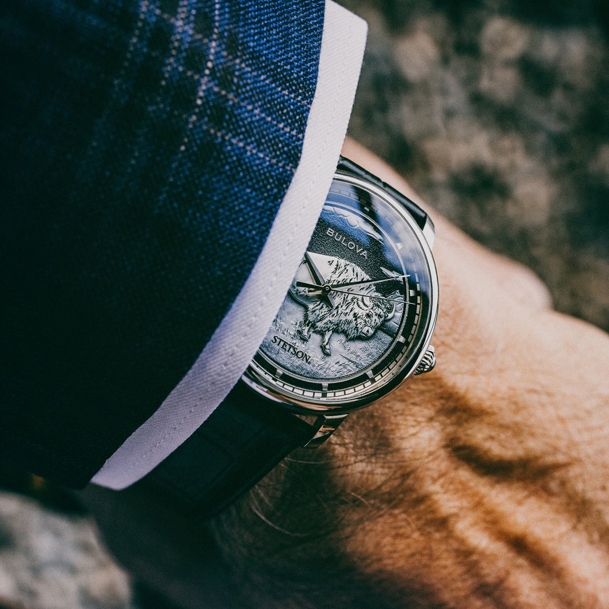 Bulova x Stetson Bison Watch Black - Stetson