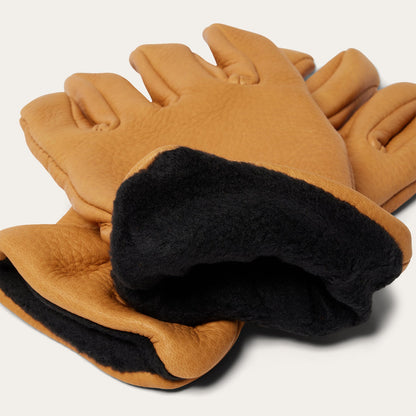 Deerskin Roper Glove - Lined Saddle Tan - Stetson