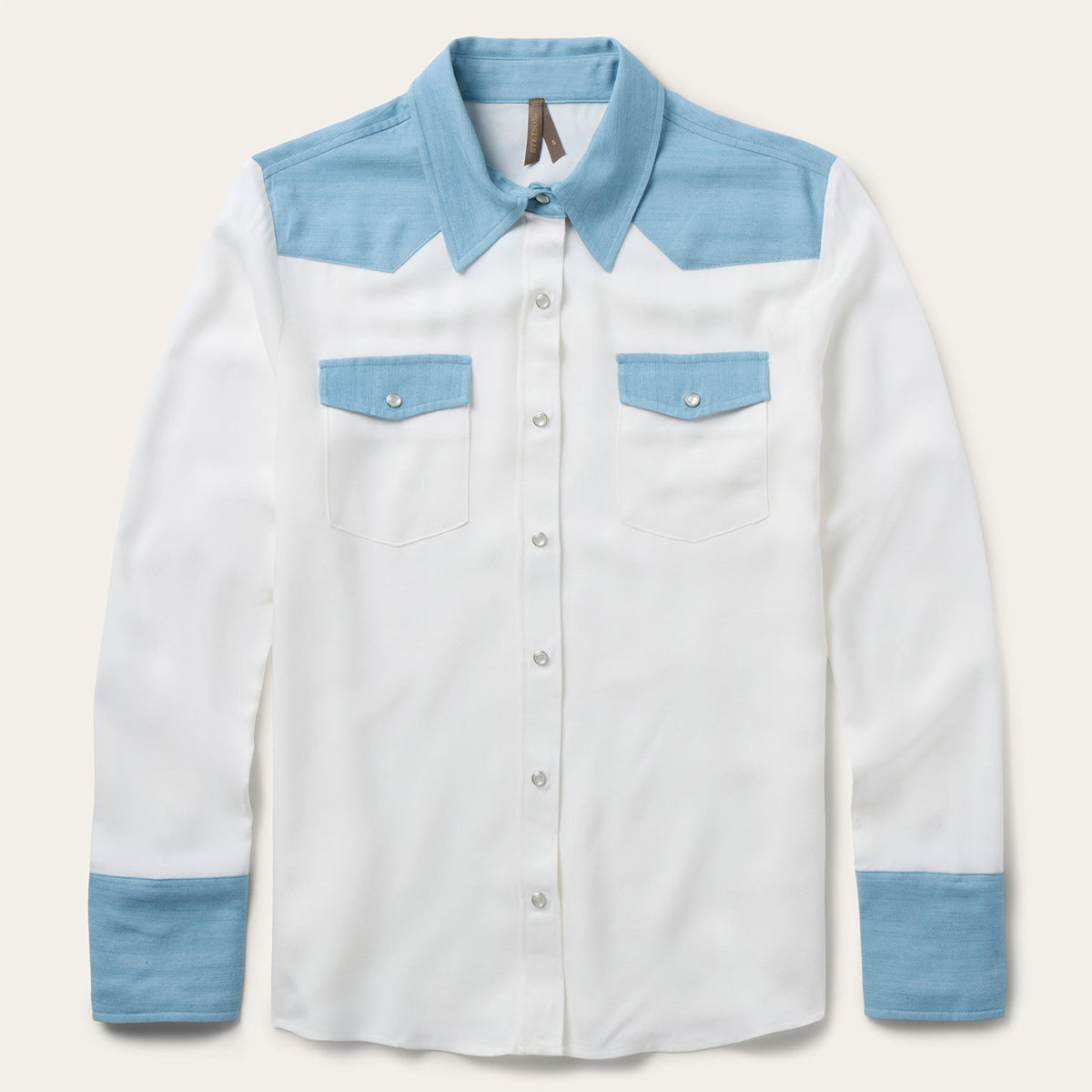 Denim Western Shirt White - Stetson