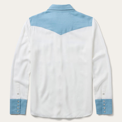 Denim Western Shirt White - Stetson