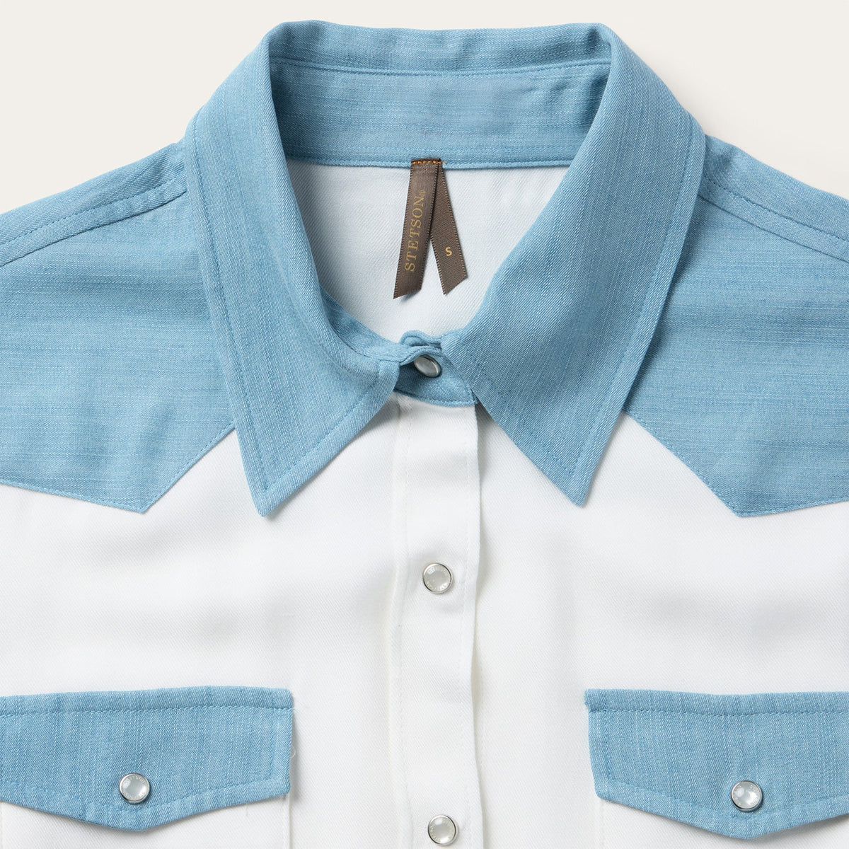 Denim Western Shirt White - Stetson