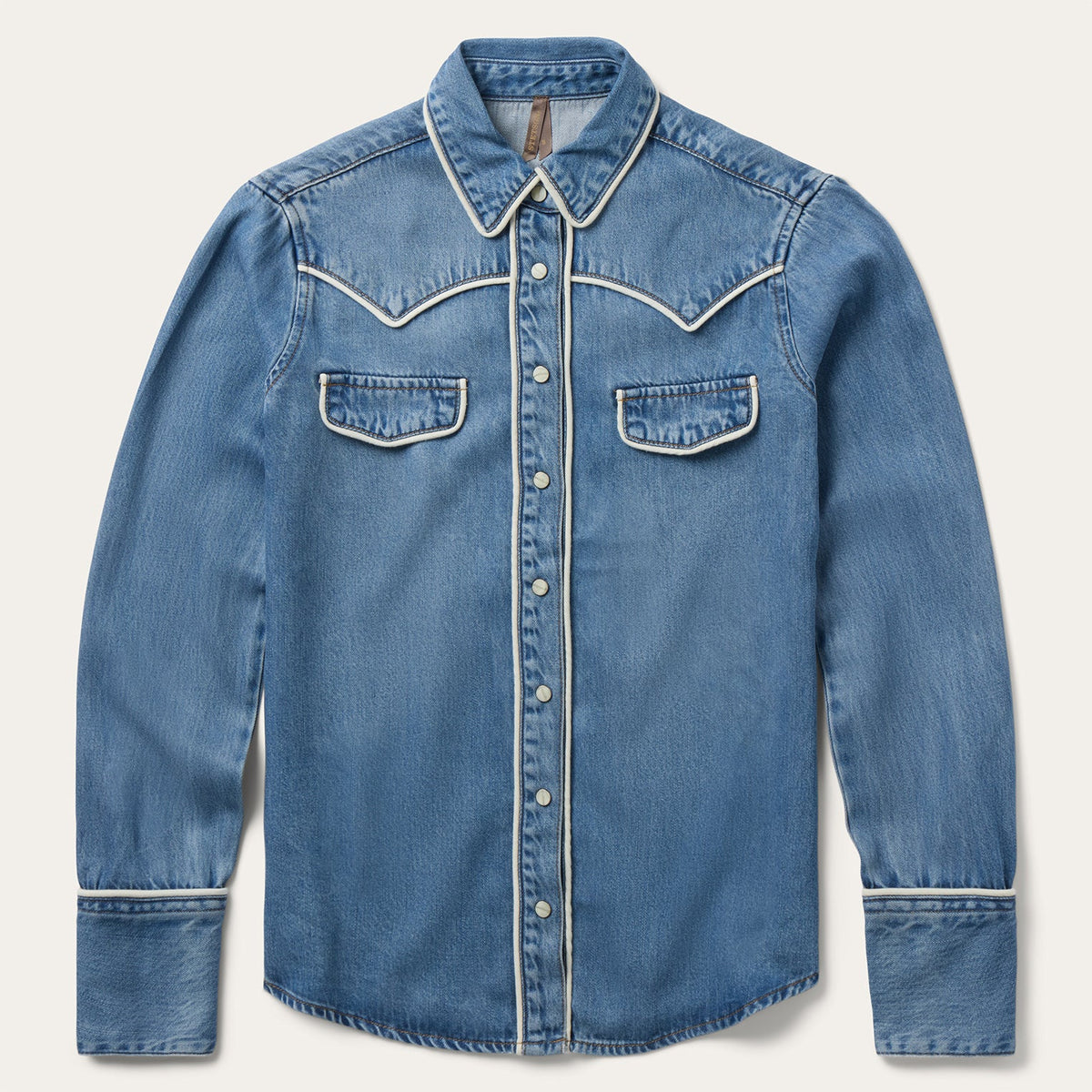 Piped Denim Shirt Blue - Stetson