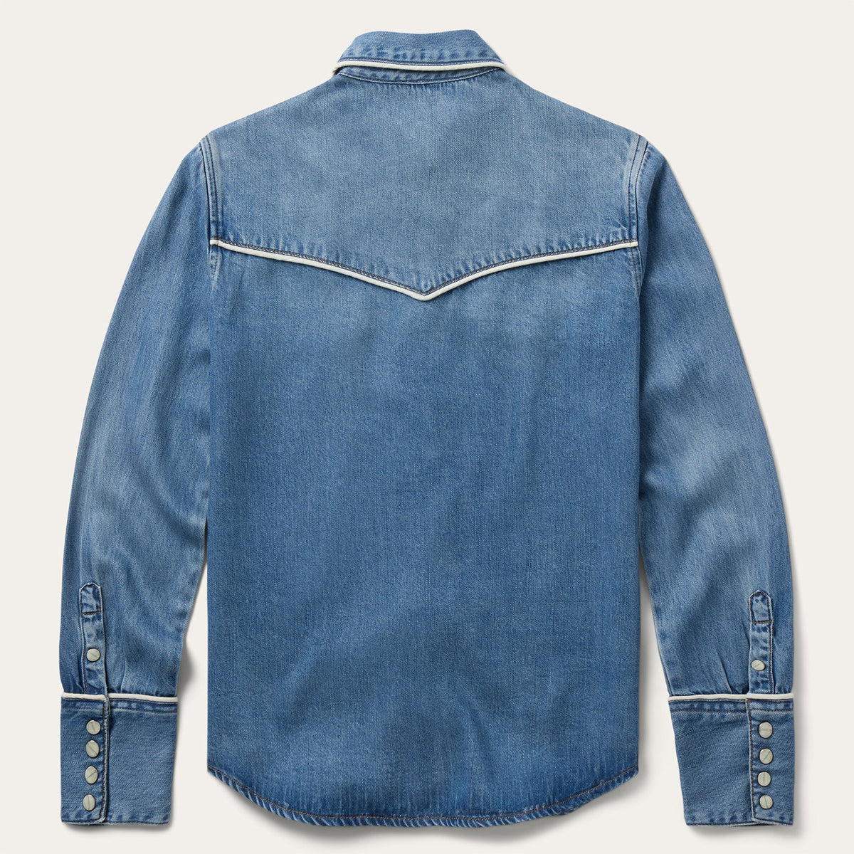 Piped Denim Shirt Blue - Stetson