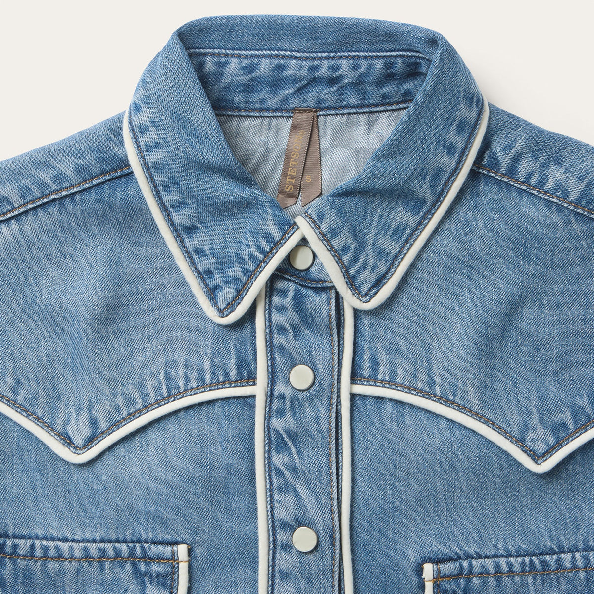 Piped Denim Shirt Blue - Stetson