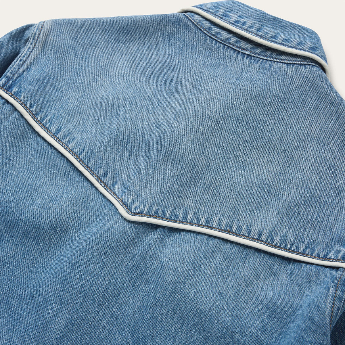 Piped Denim Shirt Blue - Stetson