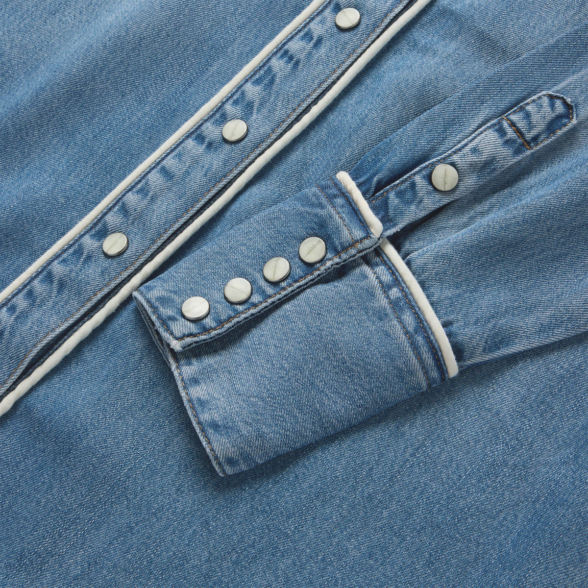 Piped Denim Shirt Blue - Stetson