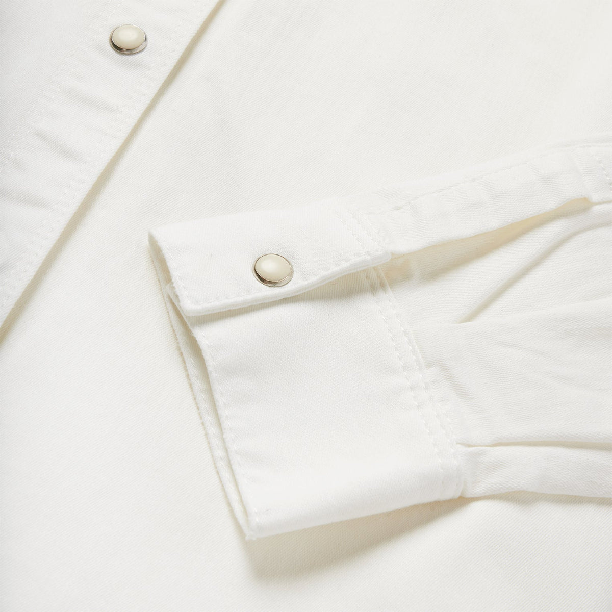 Western Embroidered Denim Shirt White - Stetson