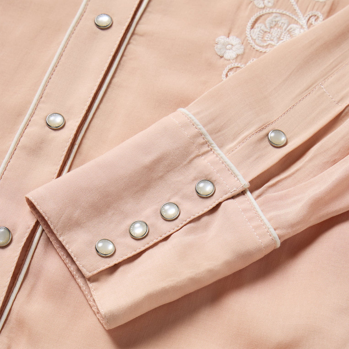 Blush Embroidered Western Shirt Pink - Stetson