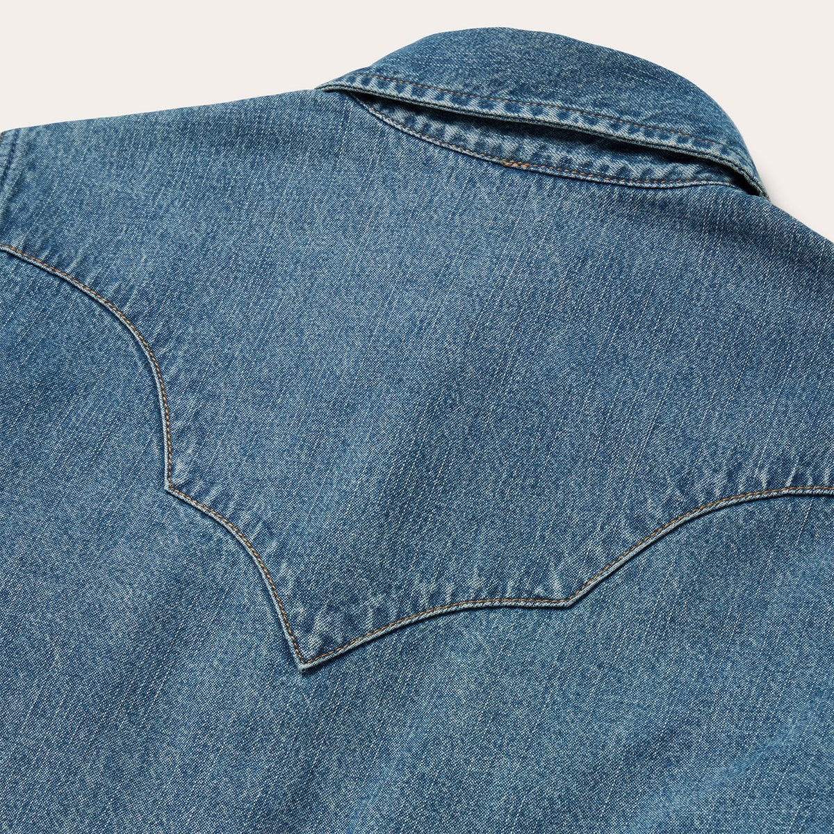 Turquoise Snap Western Denim Shirt Blue - Stetson