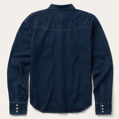 Raw Denim Western Shirt Blue - Stetson