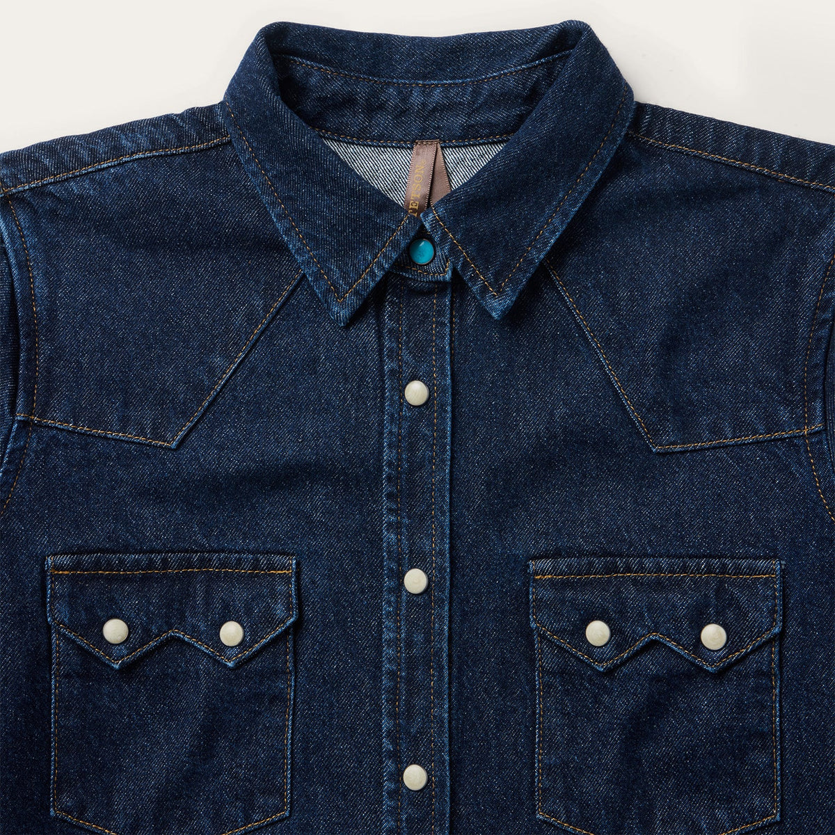 Raw Denim Western Shirt Blue - Stetson