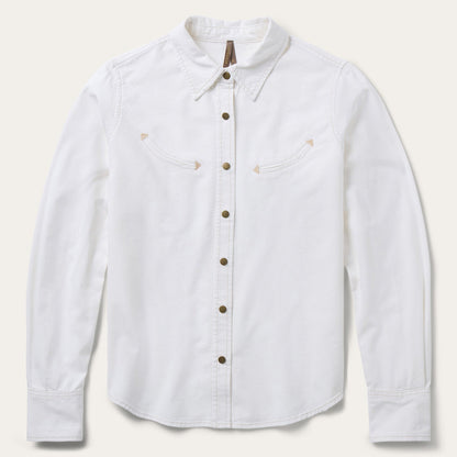 Smile Pocket Denim Shirt White - Stetson