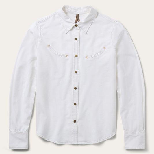 Smile Pocket Denim Shirt White - Stetson