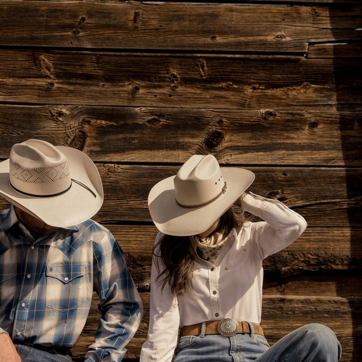 Smile Pocket Denim Shirt White - Stetson