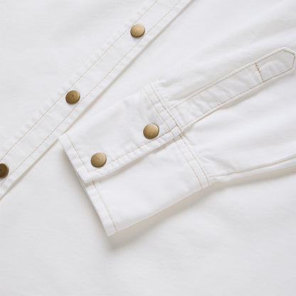 Smile Pocket Denim Shirt White - Stetson