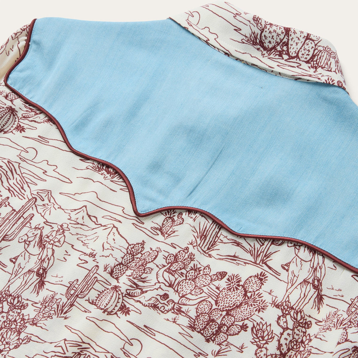 Desert Toile Print Shirt White - Stetson