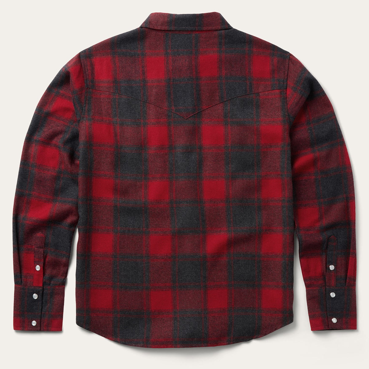 Buffalo Plaid Flannel Western Shirt Red - Stetson